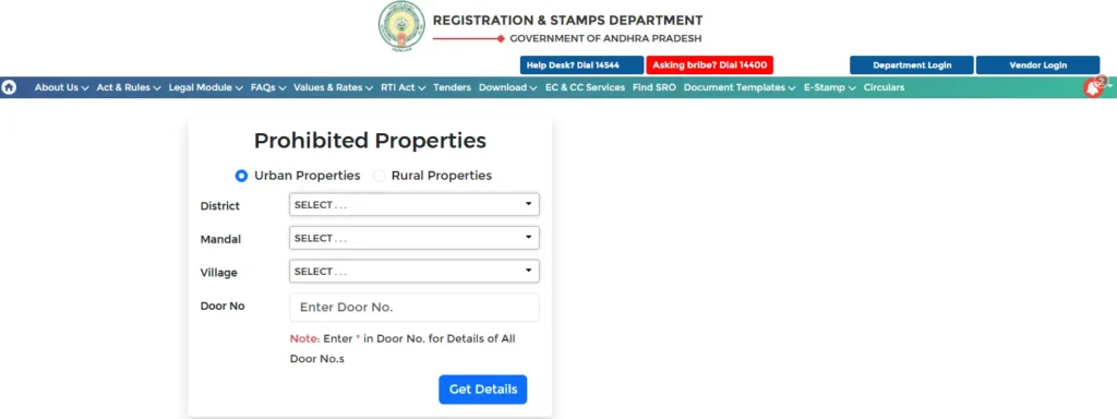 igrs ap prohibited properties list
