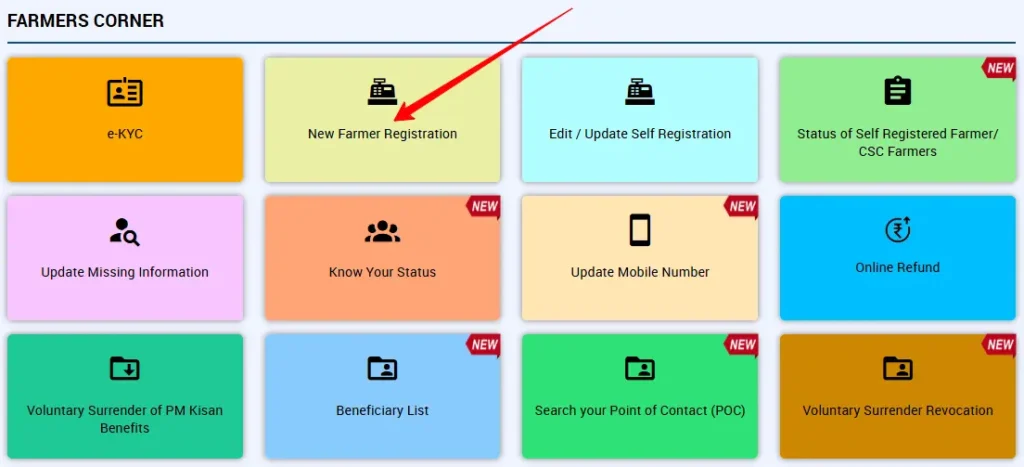 PM Kisan Farmer Registration